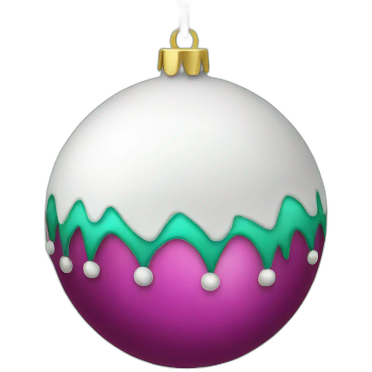 christmas bauble decorated emoji