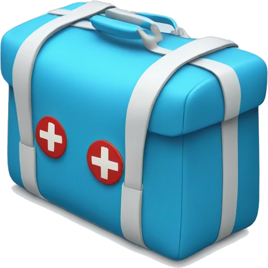 medical bag blue emoji