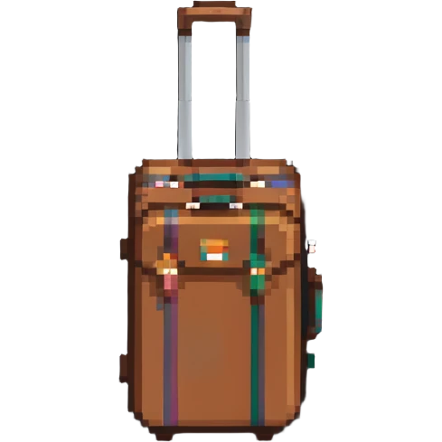 Brown luggage case or suitcase emoji
