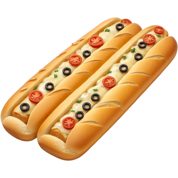 Dominos garlic bread baguette emoji
