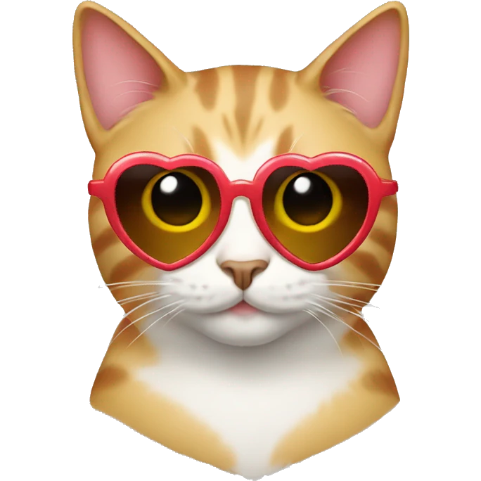 cat with heart sunglasses emoji