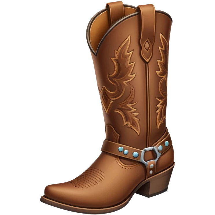Brown cowboy boots emoji