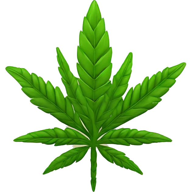 F-16 and hemp leaf emoji