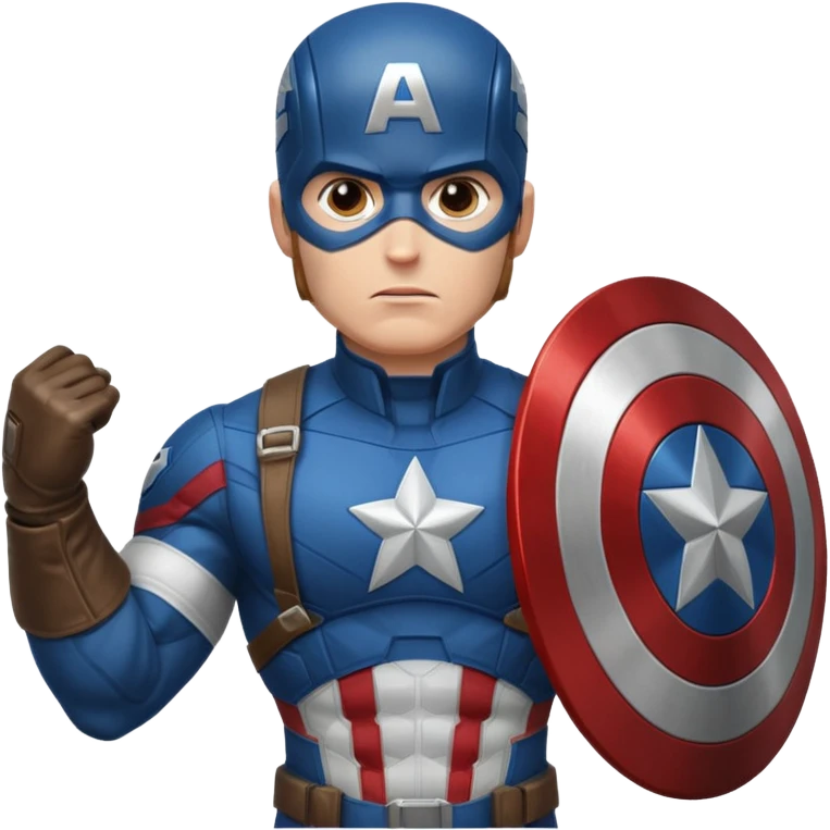 captain america marvel superhero headshot emoji