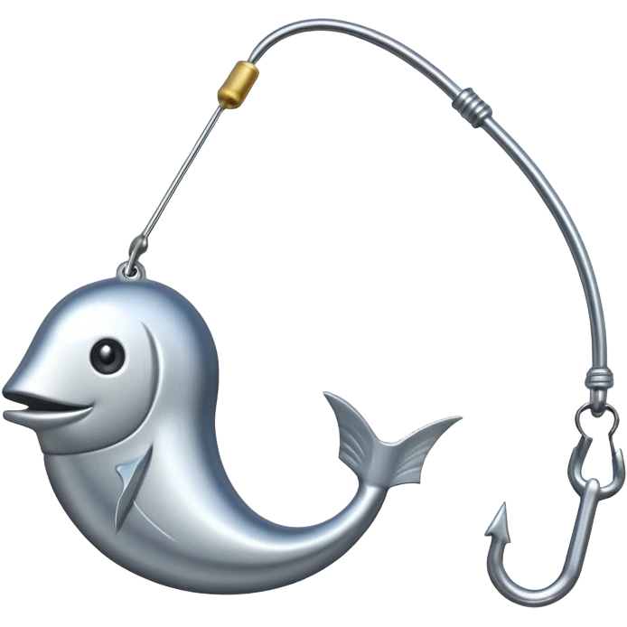 сделай крючок для удочки на который попался доллар emoji