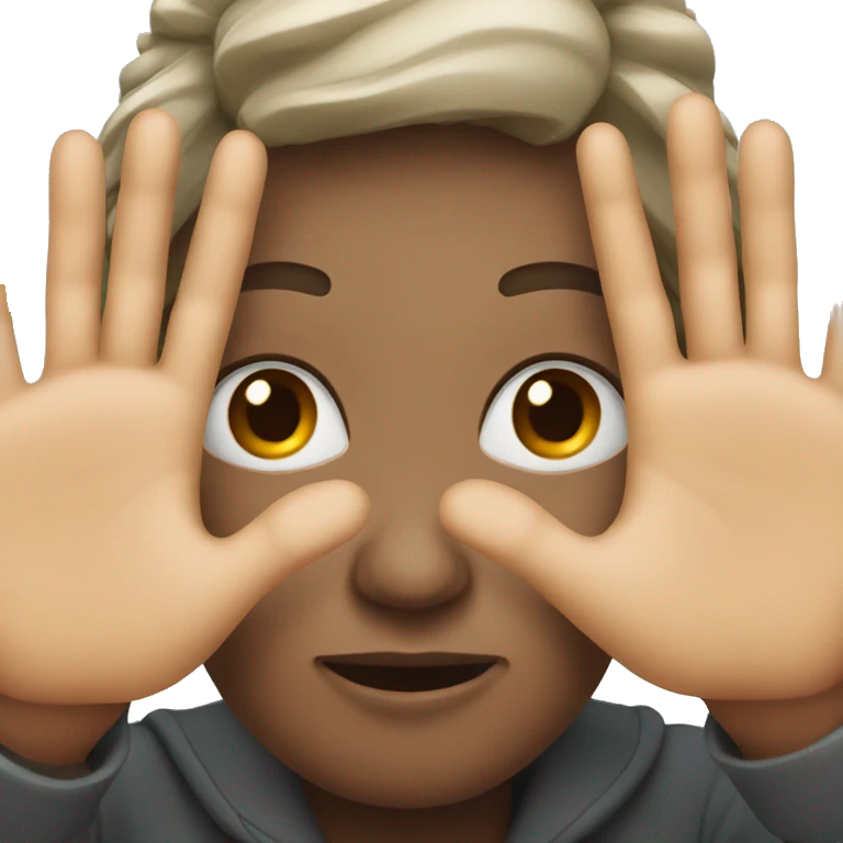 Face with stop hands emoji