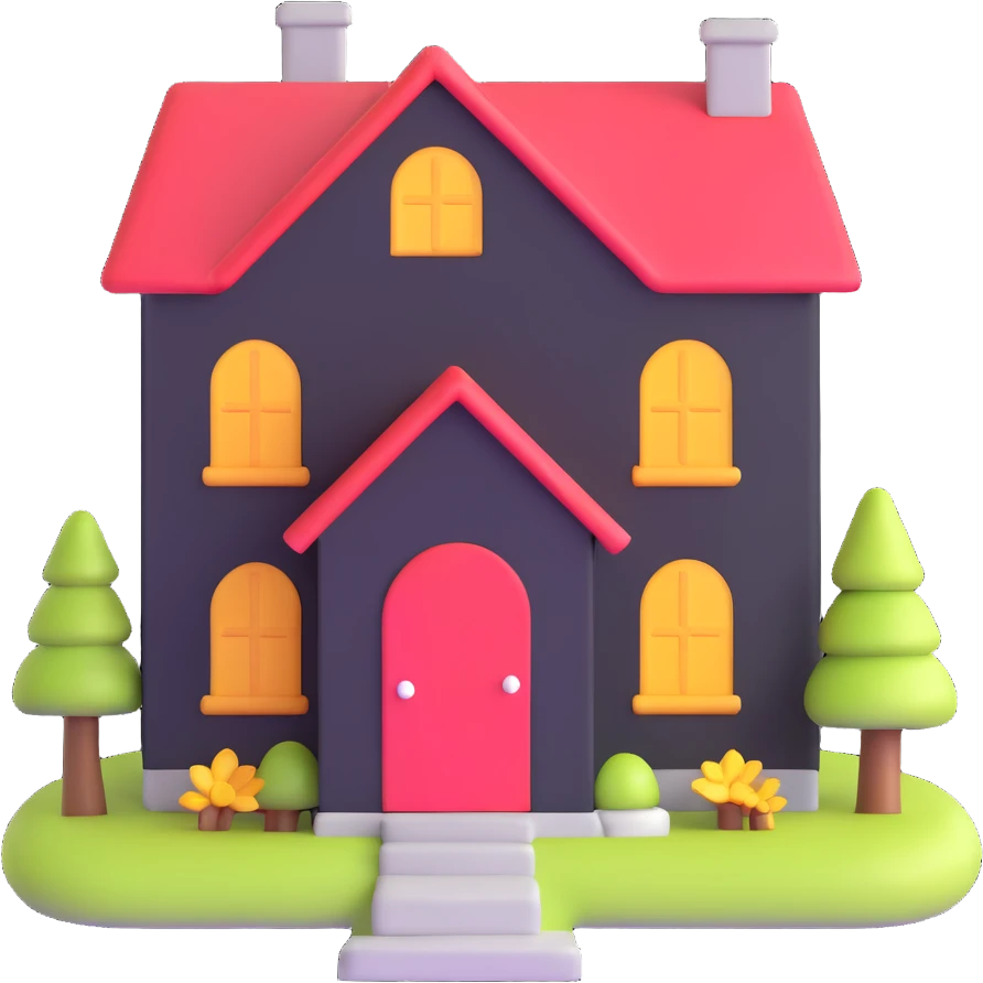 cute little house emoji
