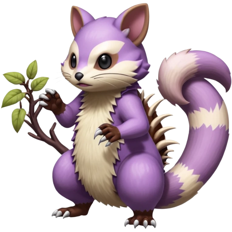Badass Wisteria Demonic Furret-Machine-Pokémon emoji