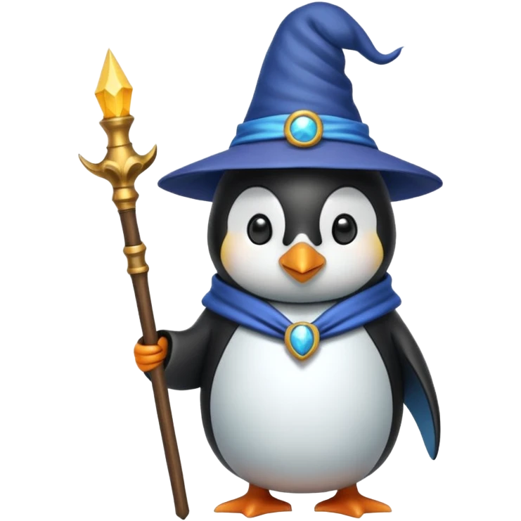 Penguin Wizard emoji