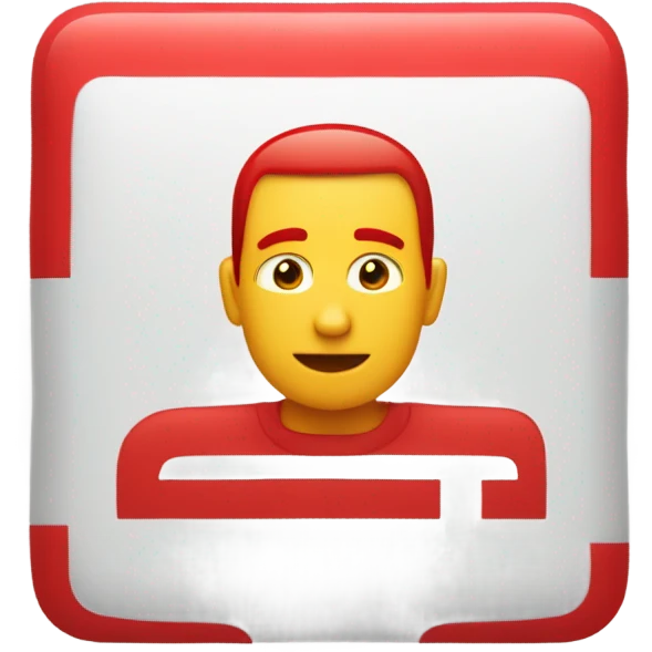 Microsoft-styled red-squared '123' emoji in a rounded, bold font emoji
