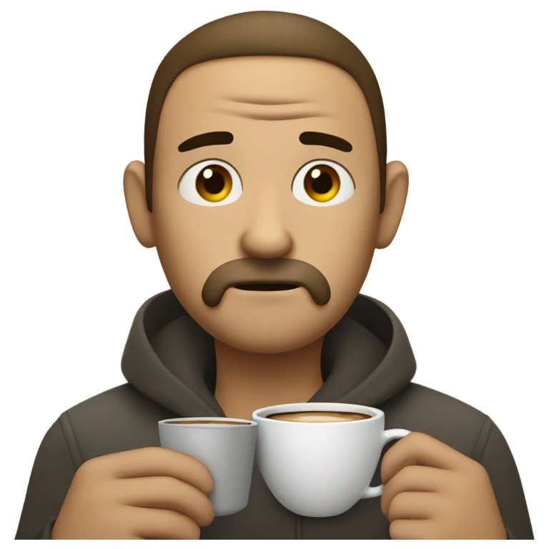 Tired and need coffee emoji