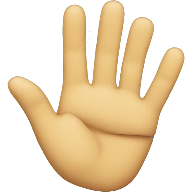 Signe lettre J et L avec les mains collé  emoji