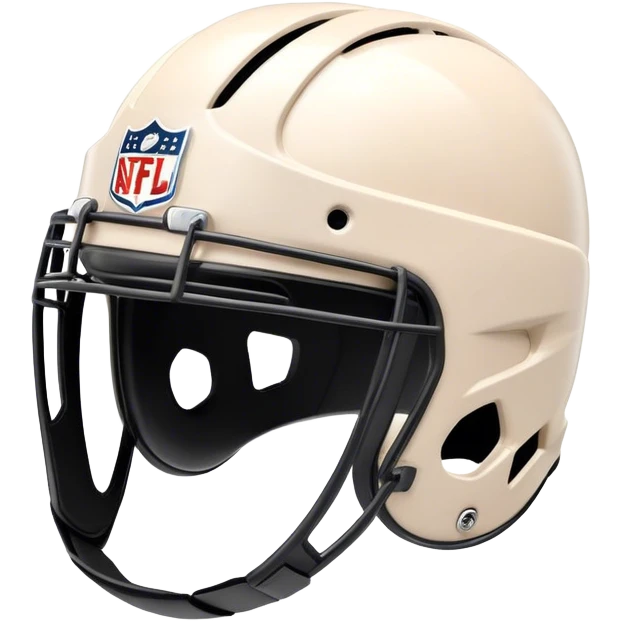 Cinematic Realistic image of AFL headgear featuring detailed cushioning and protective design elements, rendered with dynamic reflections on synthetic materials and set against a blurred action-packed background emoji
