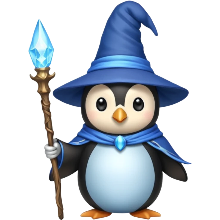 Penguin Wizard emoji