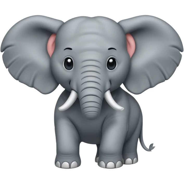 elephant with muscle emoji