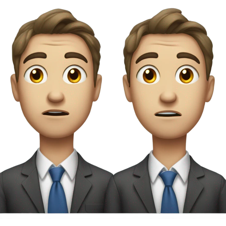 confused male student uniform emoji