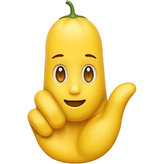 Eine Birne die Mittelfinger zeigt. Mittelfinger  emoji