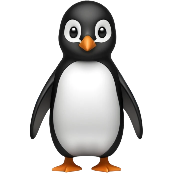 penguin in front of ice mountains emoji