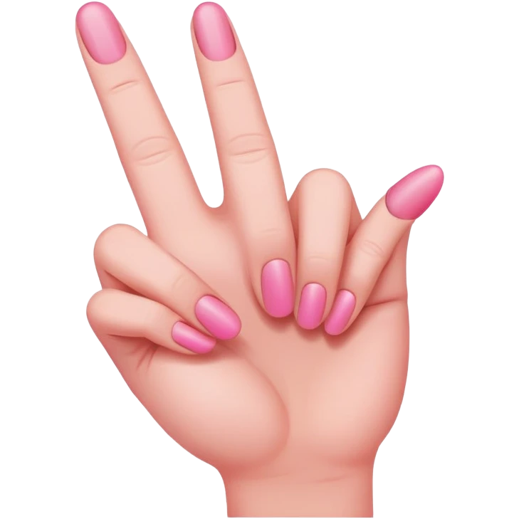 pink middle finger emoji