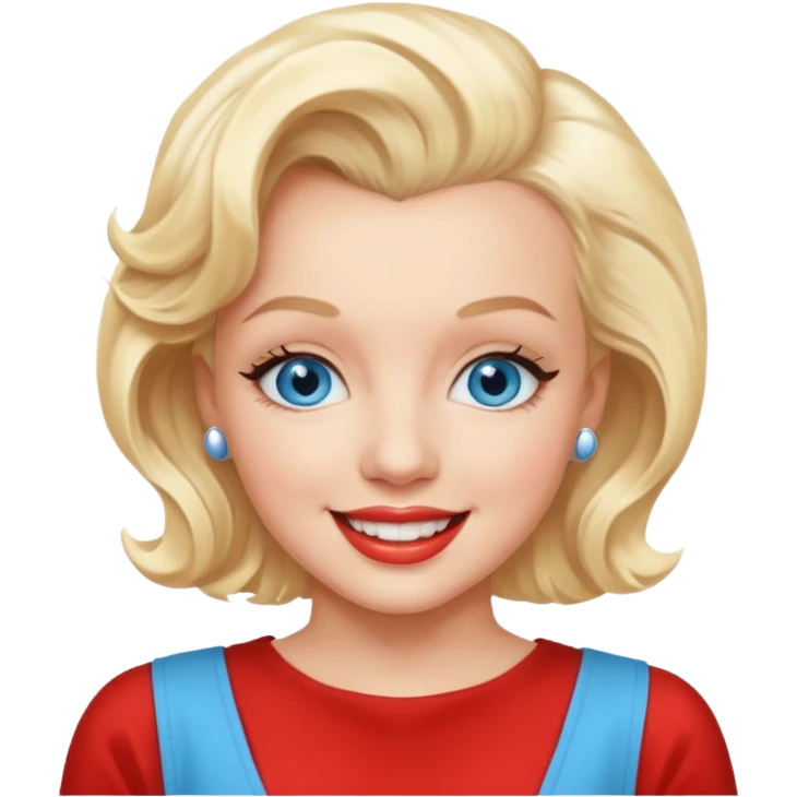 Marilyn Monroe  blue eyes  emoji