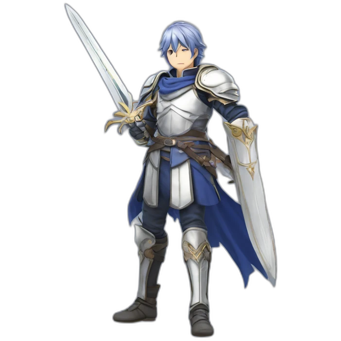Nitendo fire emblem chrom with sword emoji