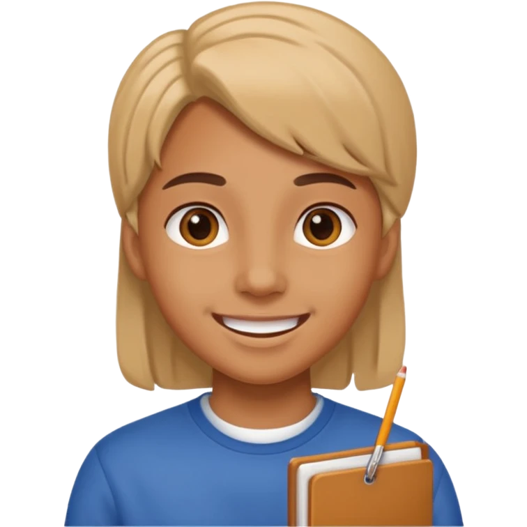 student talking emoji