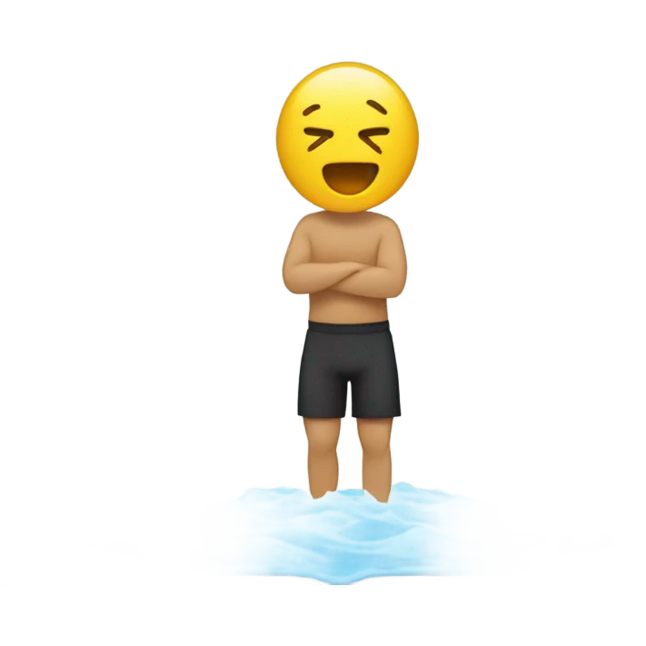 Doing squats in the shower emoji