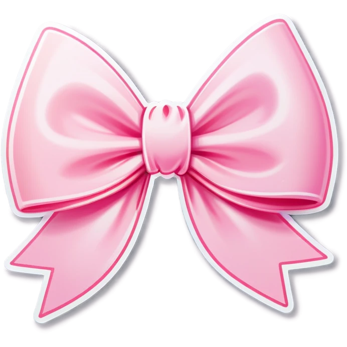 Light pink bow  emoji