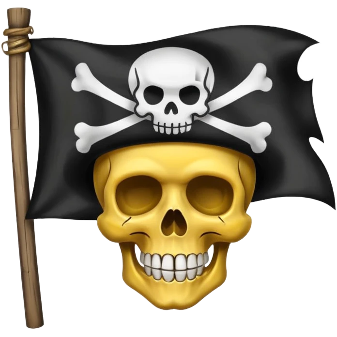 Straw hat crew pirate flag emoji