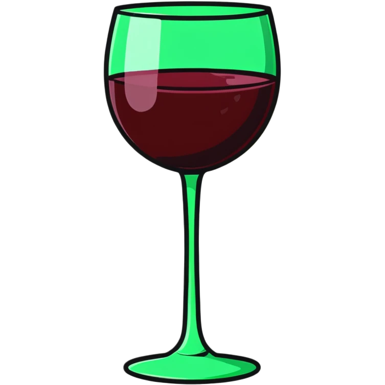 wine glass with red wine emoji