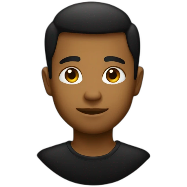 Black background emoji