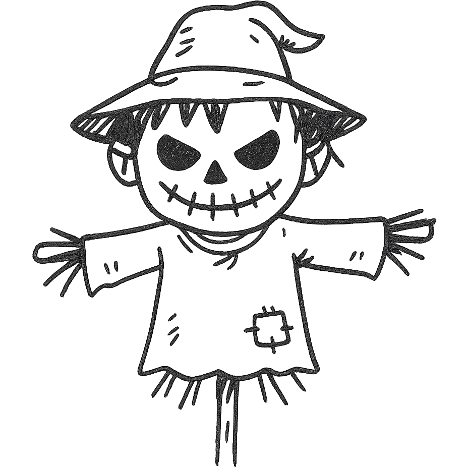 scary scarecrow boy emoji