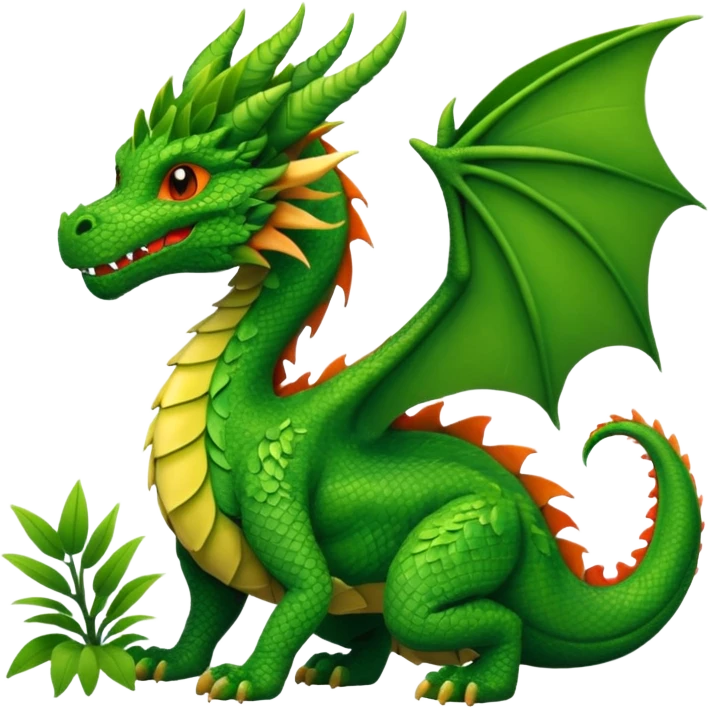 um dragão de plantas  emoji