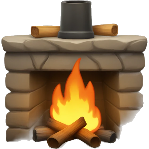 camp fireplace emoji