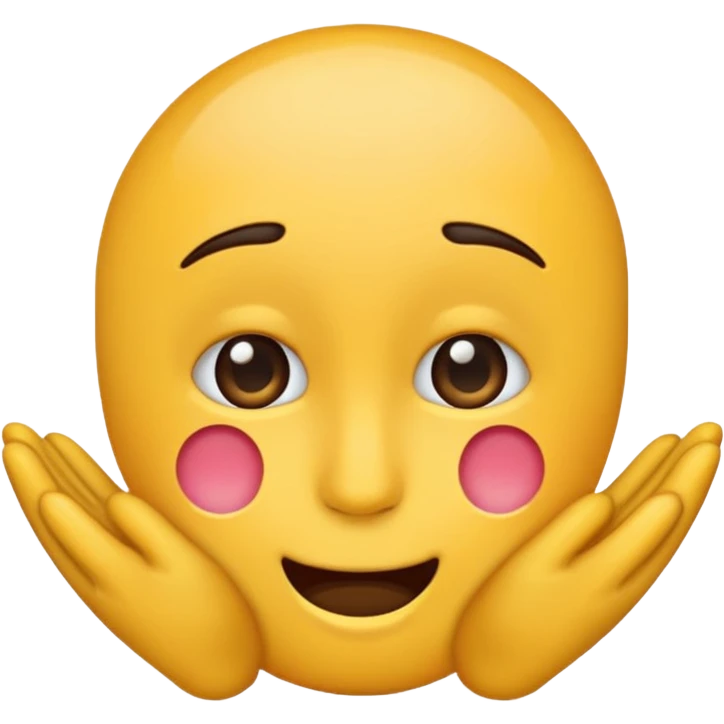 Make me a emoji backing off but embarrassed emoji