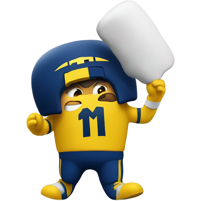 Michigan football crazy person emoji