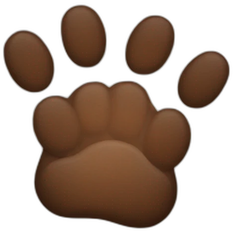 bear paws emoji