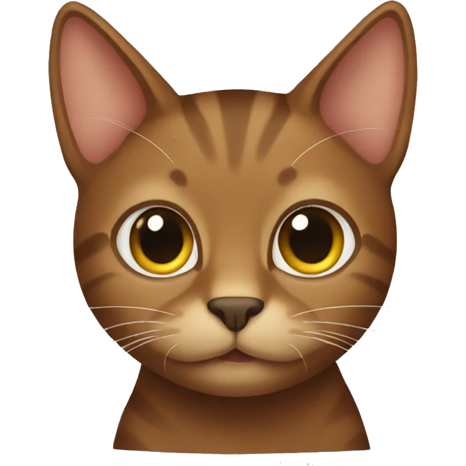 Brown cat emoji