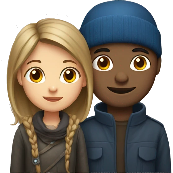 Couple: Icelandic girl and Turkish boy emoji