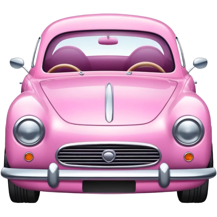 Pink car  emoji