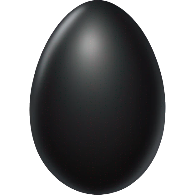 black egg emoji