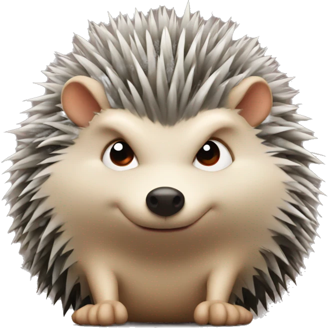 Angry little hedgehog emoji