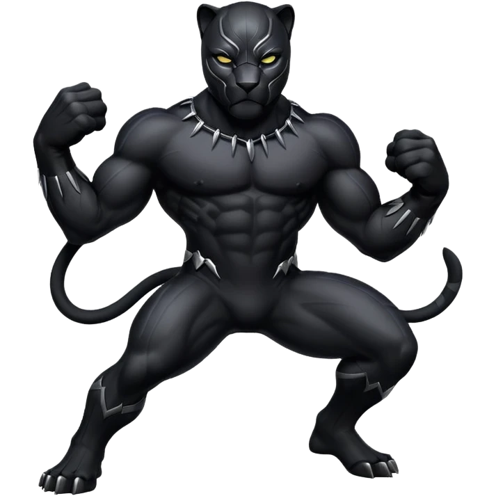 A Black panther emoji