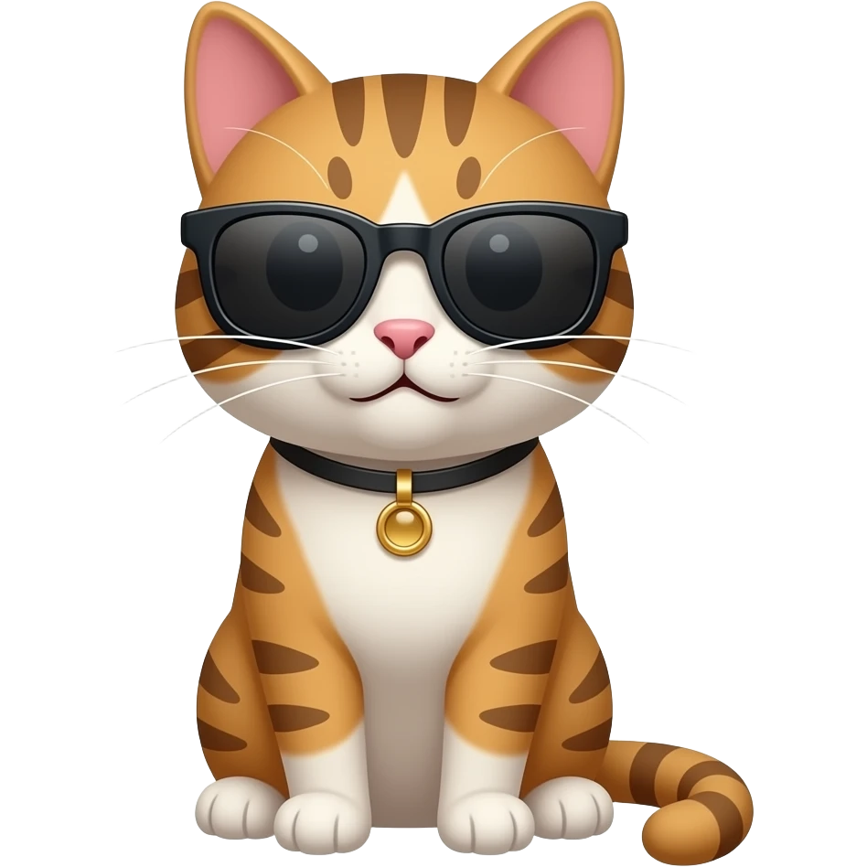 Cat wearing sunglasses emoji