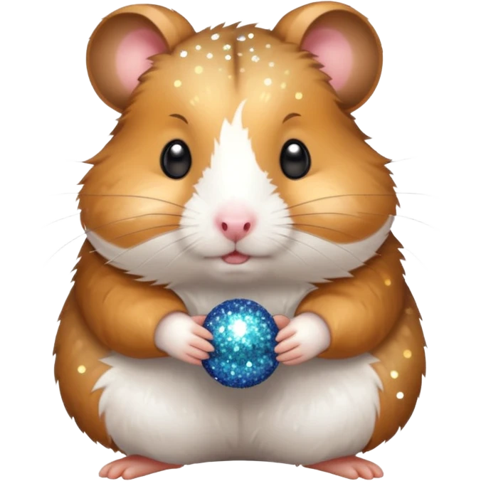 Hamster with glitter  emoji