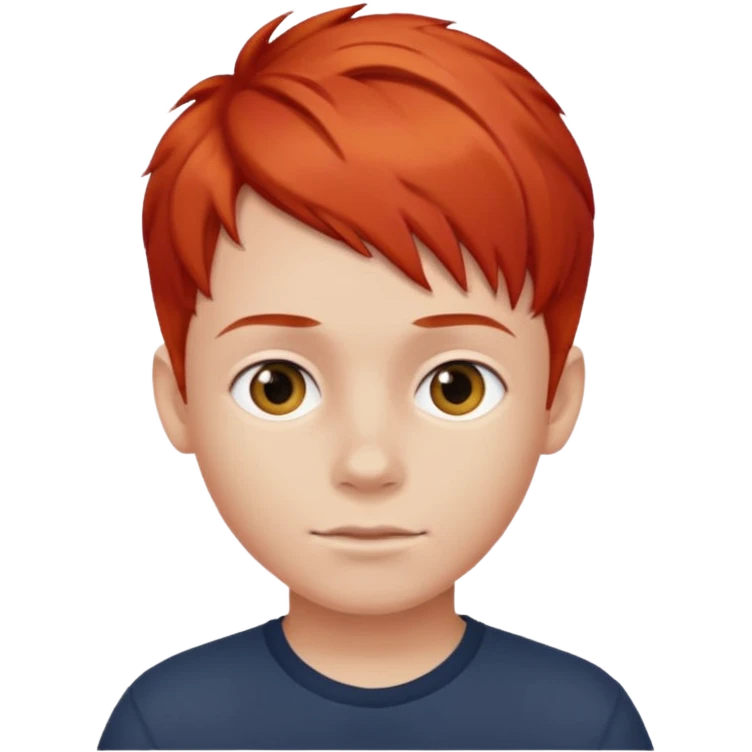 red haired young boy emoji
