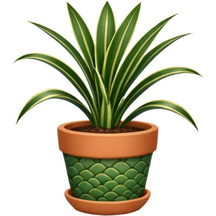 Snake plant potted emoji