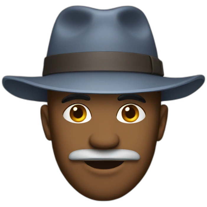 Chat avec chapeau emoji