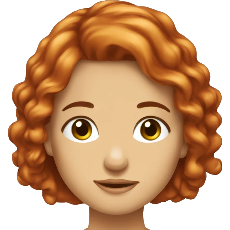 Ragazza capelli rossi occhi verdi emoji
