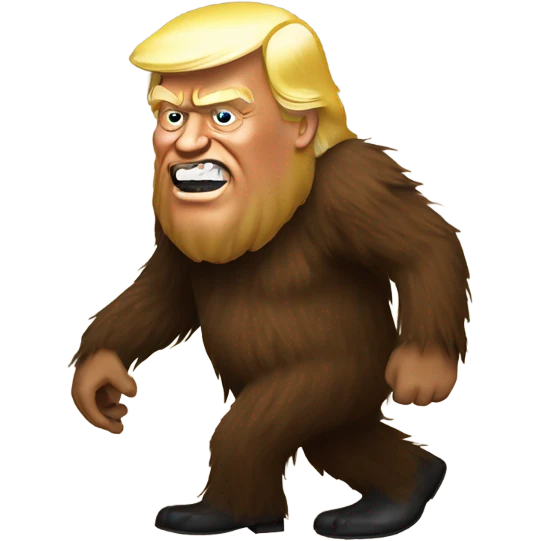 Trump with Sasquatch  emoji